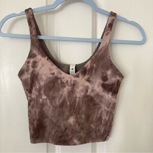 Lululemon align tank top W1DNWS Diamond Dye Mink Bery Lunar Rock Shadow Grey sz4
